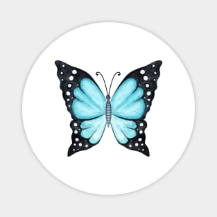 blue butterfly Magnet